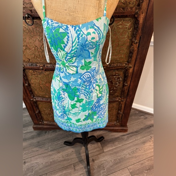 Lilly Pulitzer Dresses & Skirts - Lilly Pulitzer‎ Blue and Green Mini Dress 2